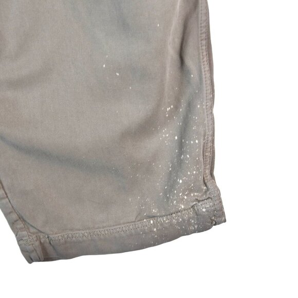 COS XL Relaxed Fit Tapered Pants Tan Cotton Lyocell Elastic Waist Minimal *Flaw* - Picture 8 of 10